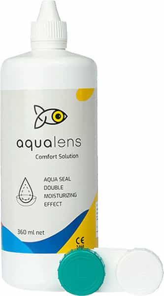 Aqualens Comfort Contact Lens Solution Pack Of 1 (360Ml) +1 Lens Case