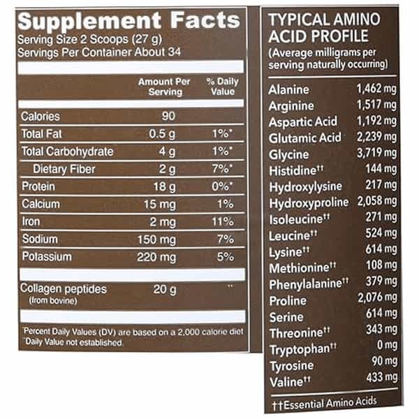 Vital Proteins Collagen Peptides Dietary Supplement Chocolate | 32.56 Oz/923 G