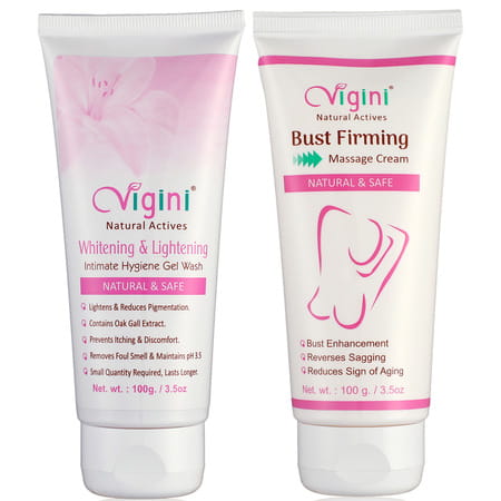 Vigini Vaginal V Intimate Feminine Hygiene Wash + Breast Enlargement Enhancer Bust Firming Cream