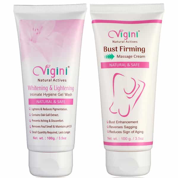 Vigini Vaginal V Intimate Feminine Hygiene Wash + Breast Enlargement Enhancer Bust Firming Cream