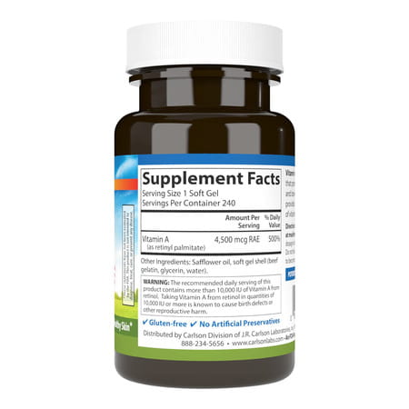 Carlson Vitamin A 15000 Iu Softgels | 240 Count