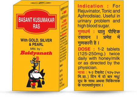 Baidyanath Basant Kusumakar Ras | Bottle | Tablet 25 No'S
