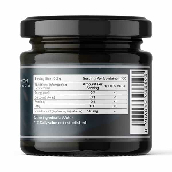 Inlife Shilajit Resin | Original Himalayan & Natural Shilajeet | 75% Fulvic Acid | Ayurvedic - 20G