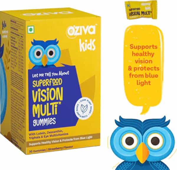 Oziva Kids Superfood Vision Multi Gummies (30 Gummies)