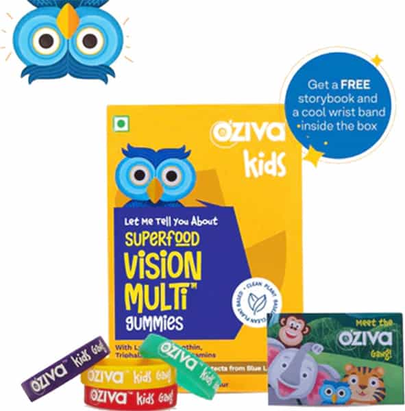 Oziva Kids Superfood Vision Multi Gummies (30 Gummies)