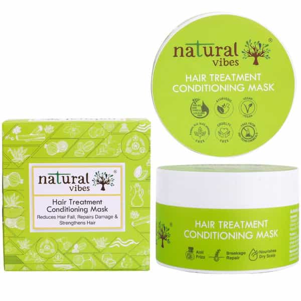 Natural Vibes Hair Treatment Conditioning Mask 100 G With Onion & Coconut