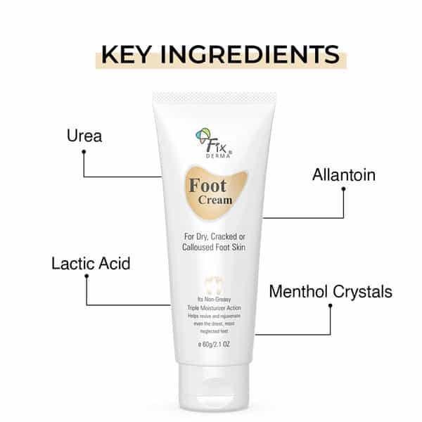 Fixderma Foot Cream For Dry Cracker Or Calloused Foot Skin 60Gm