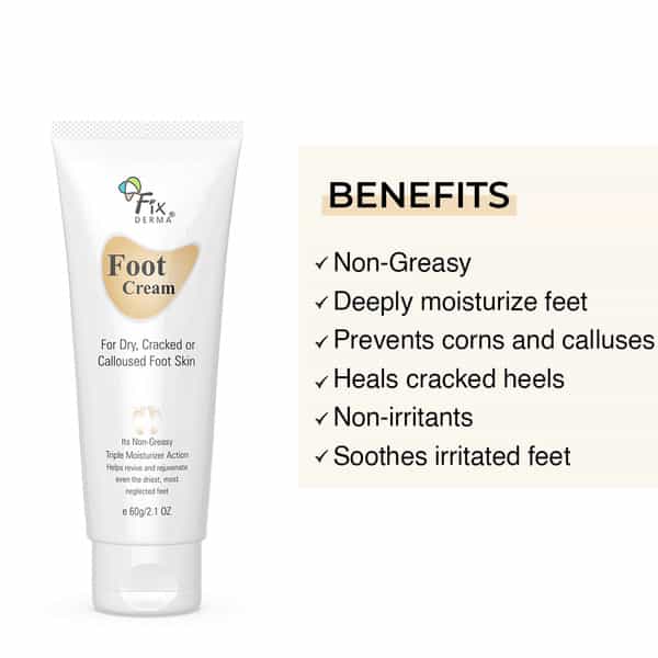 Fixderma Foot Cream For Dry Cracker Or Calloused Foot Skin 60Gm