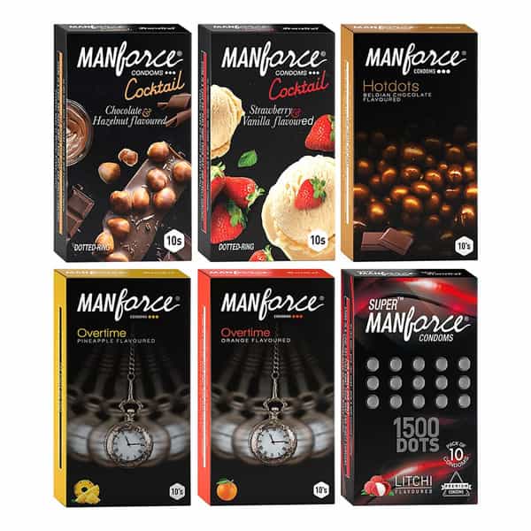 Manforce Classic Combo Pack - 10 Pieces (Pack Of 6)