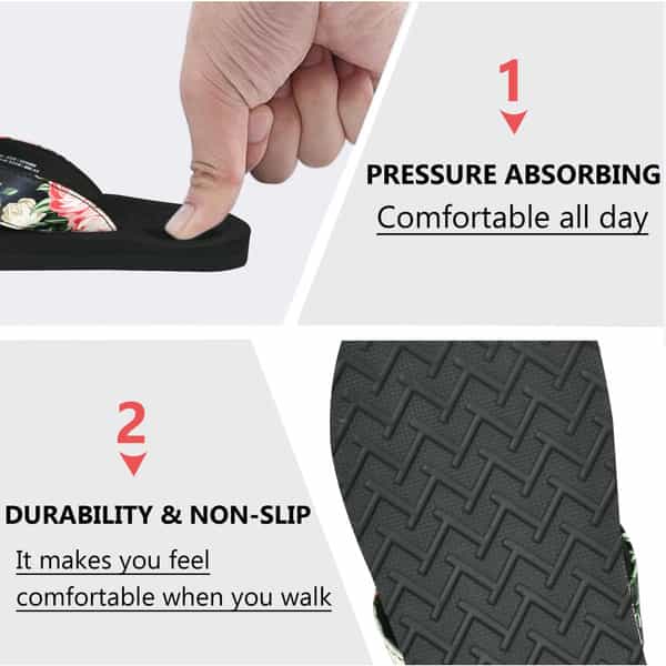 Ortho Cheer Women's Soft Anti-Skid Orthopedic & Diabetic Slipper For Everyday Use - Size 6 - 1 Pair