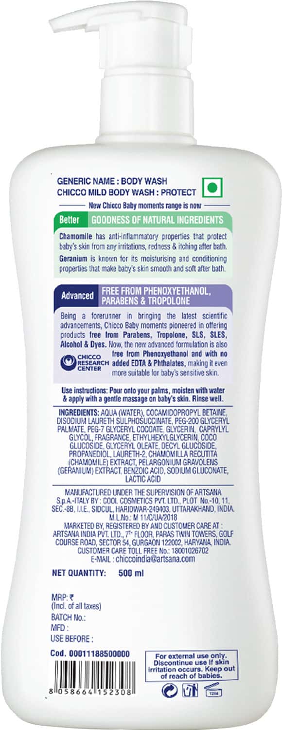 Baby Moments Mild Bodywash Relax 500 ml