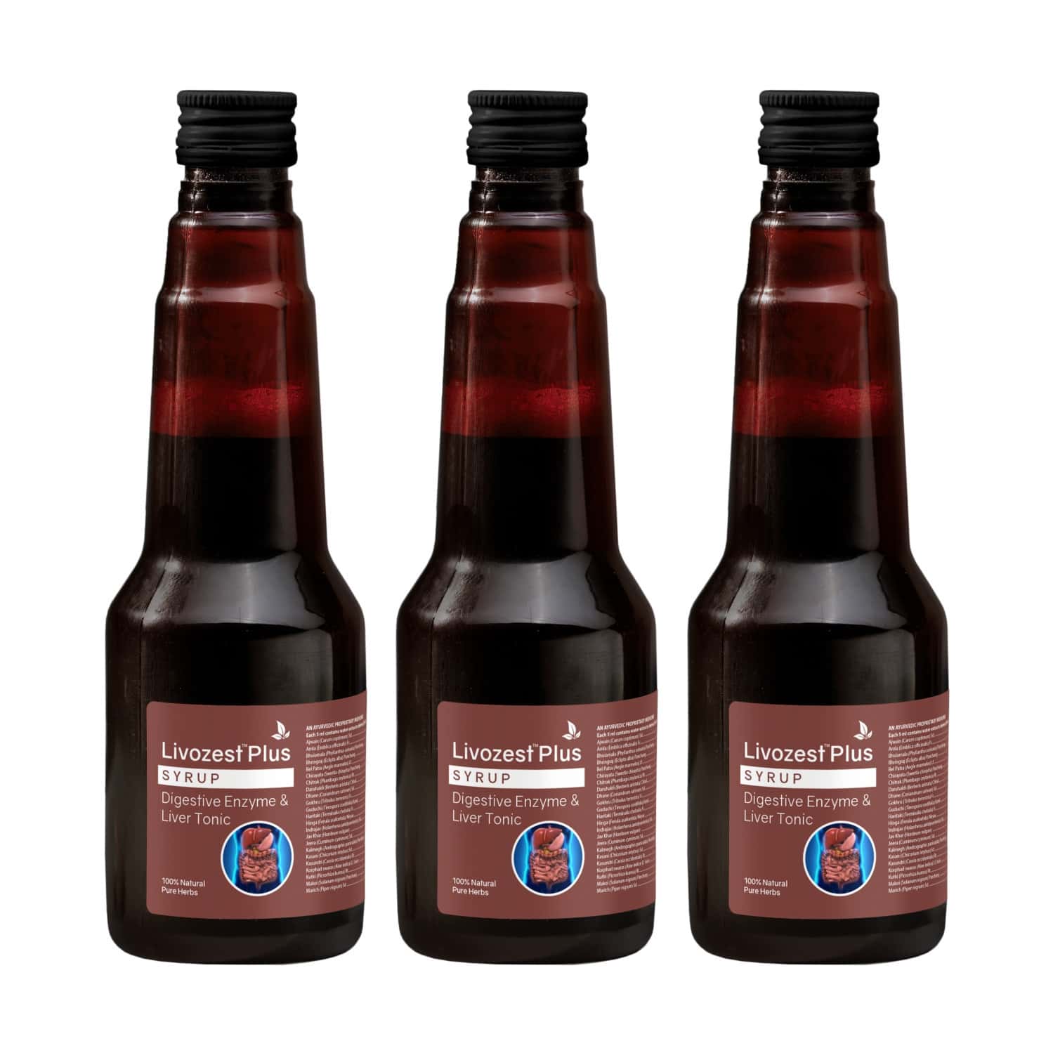 Livozest Plus Syrup 225 Ml | Liver Health Supplement | Detox Liver (Pack Of 3)