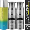 Ajmal 1 Distraction For Men & Women & 2 Silver Shade For Men Deodorants Each 200Ml Combo Pack Of 3