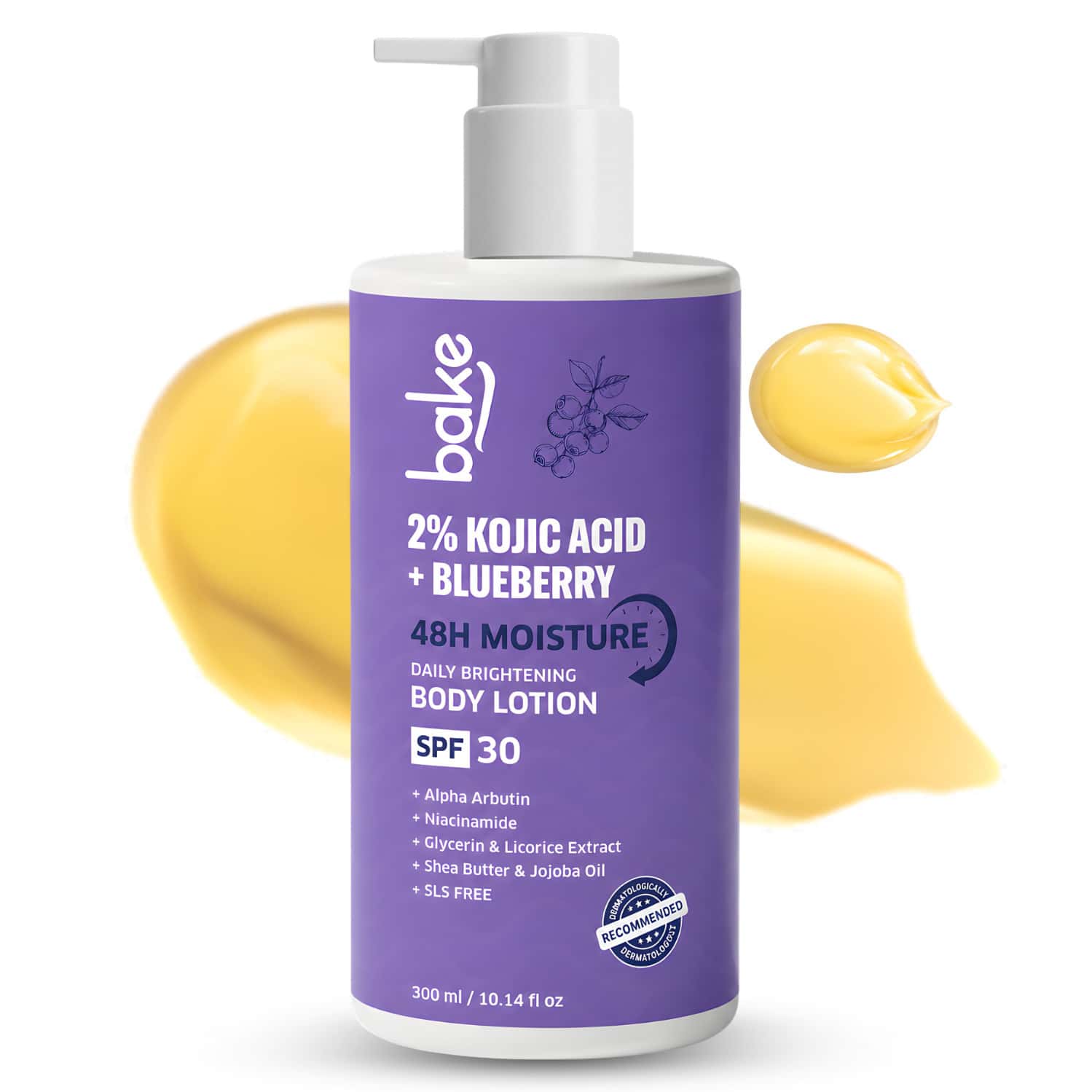 Bake 2% Kojic Brightening Body Lotion With Niacinamide & Spf 30 For Pigmentation (300ml)