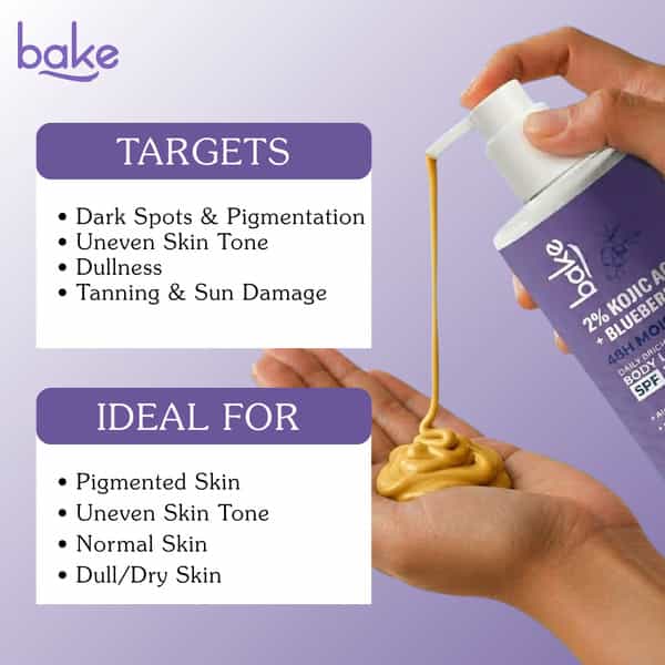 Bake 2% Kojic Brightening Body Lotion With Niacinamide & Spf 30 For Pigmentation (300Ml)