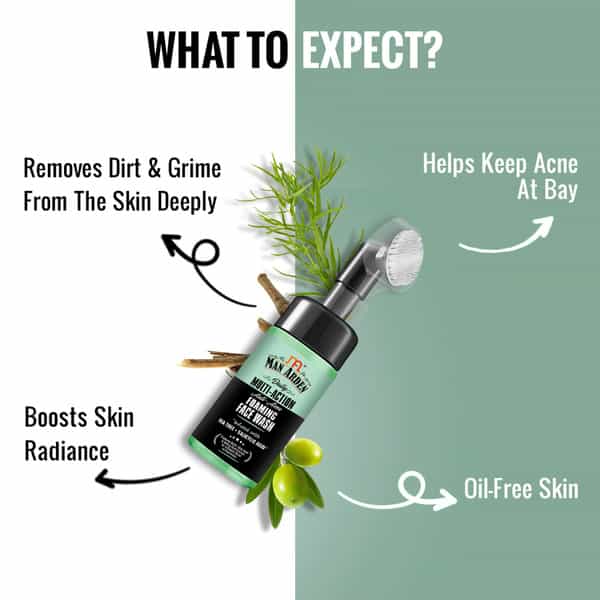 Man Arden Daily Multi-Action Anti - Acne Foaming Face Wash Tea Tree + Salicylic No Sls 120Ml