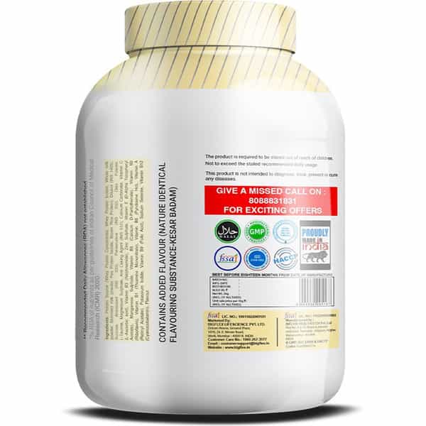 Bigflex Essential Mass Gainer (Kesar Badam)-Jar (3Kg)