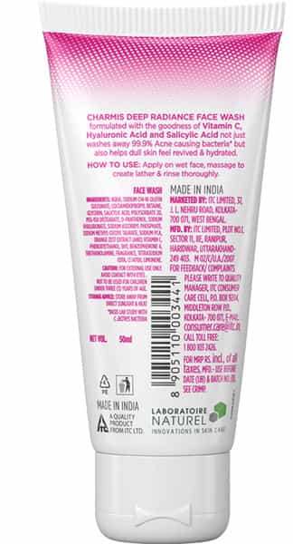Charmis Deep Radiance Facewash - 50Ml