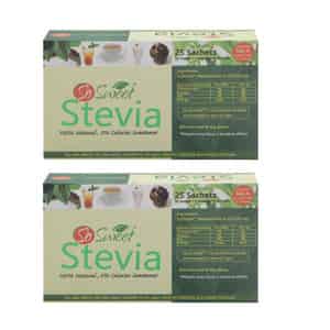 So Sweet Stevia 25 Sachet Sugar Free Sweetener (pack Of 2)