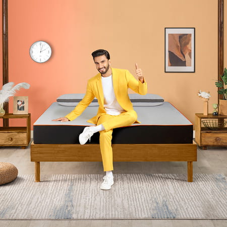 Sleepyhead Original - 3 Layered Bodyiq Orthopedic Memory Foam Mattress | 72x72x8 Inches (King Size)