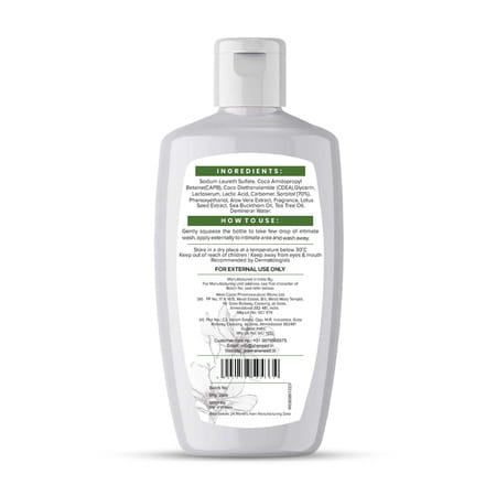 Sheneed Dryness Relief Feminine Intimate Wash|Reduces Flaky Skin|Improves Hydration | Softness|100ml