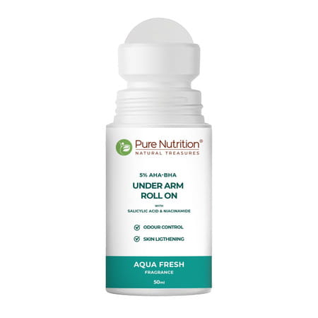Pure Nutrition 5% Aha Bha Underarm Roll On For Women & Men 50 Ml