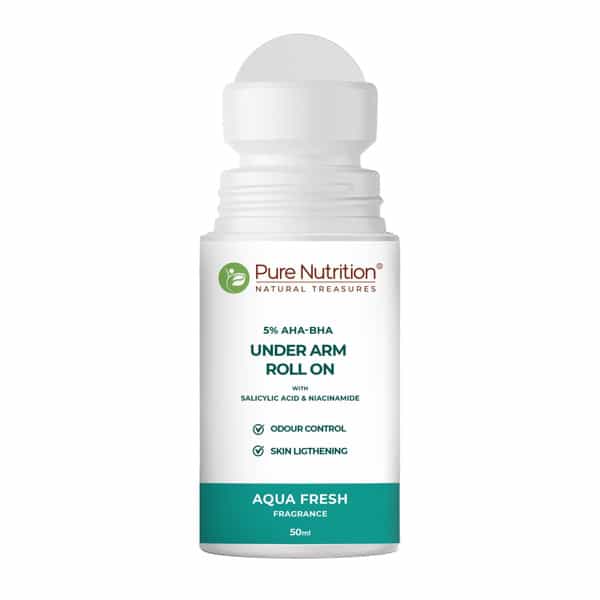 Pure Nutrition 5% Aha Bha Underarm Roll On For Women & Men 50 Ml