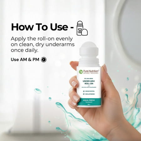 Pure Nutrition 5% Aha Bha Underarm Roll On For Women & Men 50 Ml