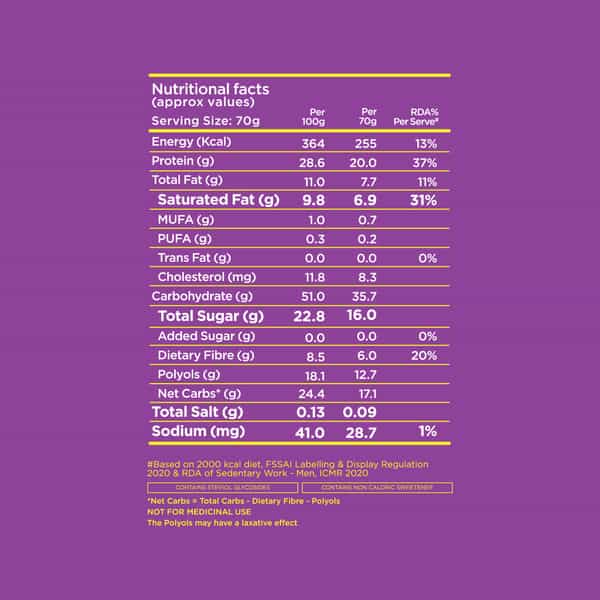 Yoga Bar Power Up Protein Bar Coffee Crush 20G Protein 1 Bar