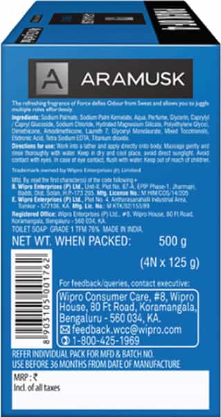 Aramusk Force Soap 125G(Pack Of 4)