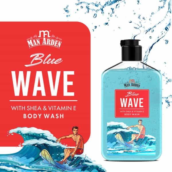 Man Arden Blue Wave Luxury Body Wash Infused With Shea Butter & Vitamin E 250Ml