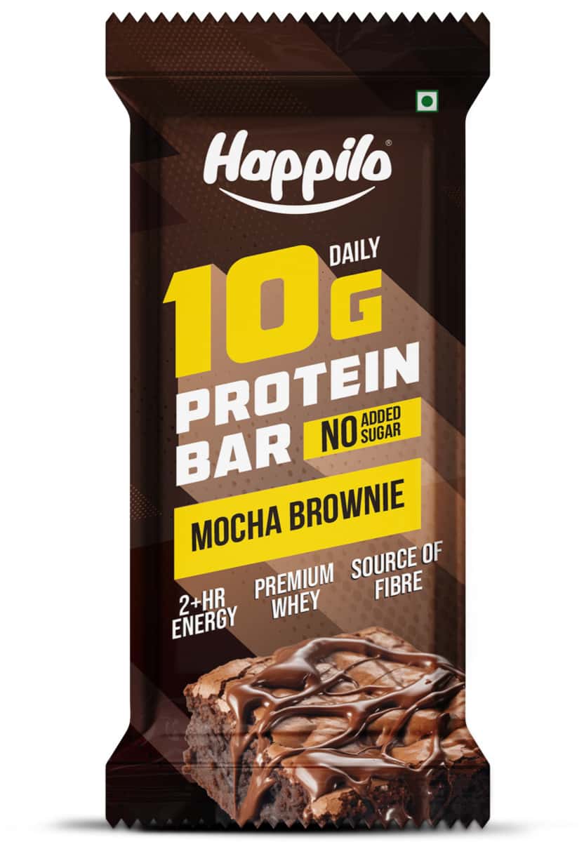 Happilo Premium Mocha Brownie Protein Bar 50g
