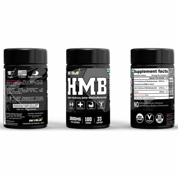 Nutrija Hmb Powder (Beta-Hydroxy Beta-Methylbutyrate) 200 Grams (Pineapple)