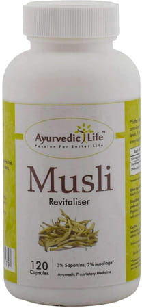 Ayurvedic Life Musli 120 Capsules (Pack Of 5) Natural