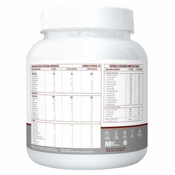 Bon Iso Whey 100% Protein Isolate|1 Kg 33 Servings |Muscle Strength And Bone Health