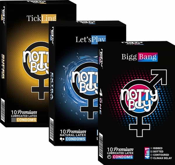 Nottyboy Pleasure Plus Premium Condoms (3X10s) 30