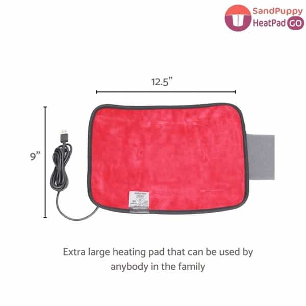 Sandpuppy Heatpad Go-Usb Powered Heating Strap For Joint Pains For Back Knee And Shoulder Pain