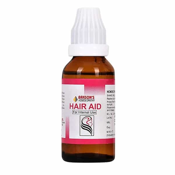 Dr Bakshi's Bakson Homoeopathy Hair Aid Drops 30 Ml