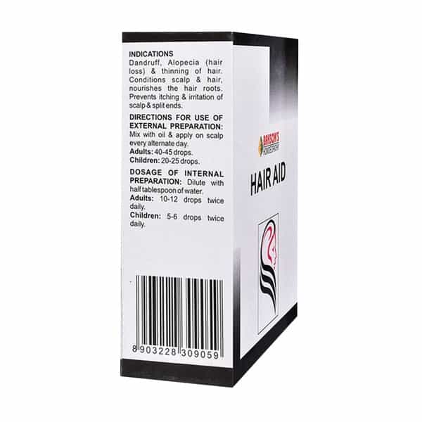 Dr Bakshi's Bakson Homoeopathy Hair Aid Drops 30 Ml