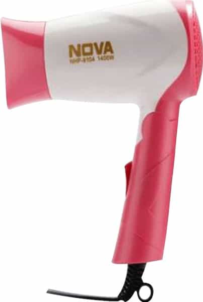 Nova Silky Shine 1400 W Hot And Cold Foldable Nhp 8104 Hair Dryer (Pink)