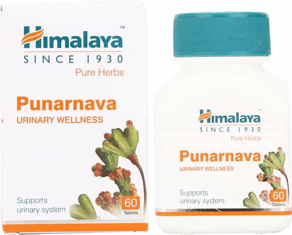 Himalaya Punarnava | Supports Urinary Sysyem | 60 Tablets