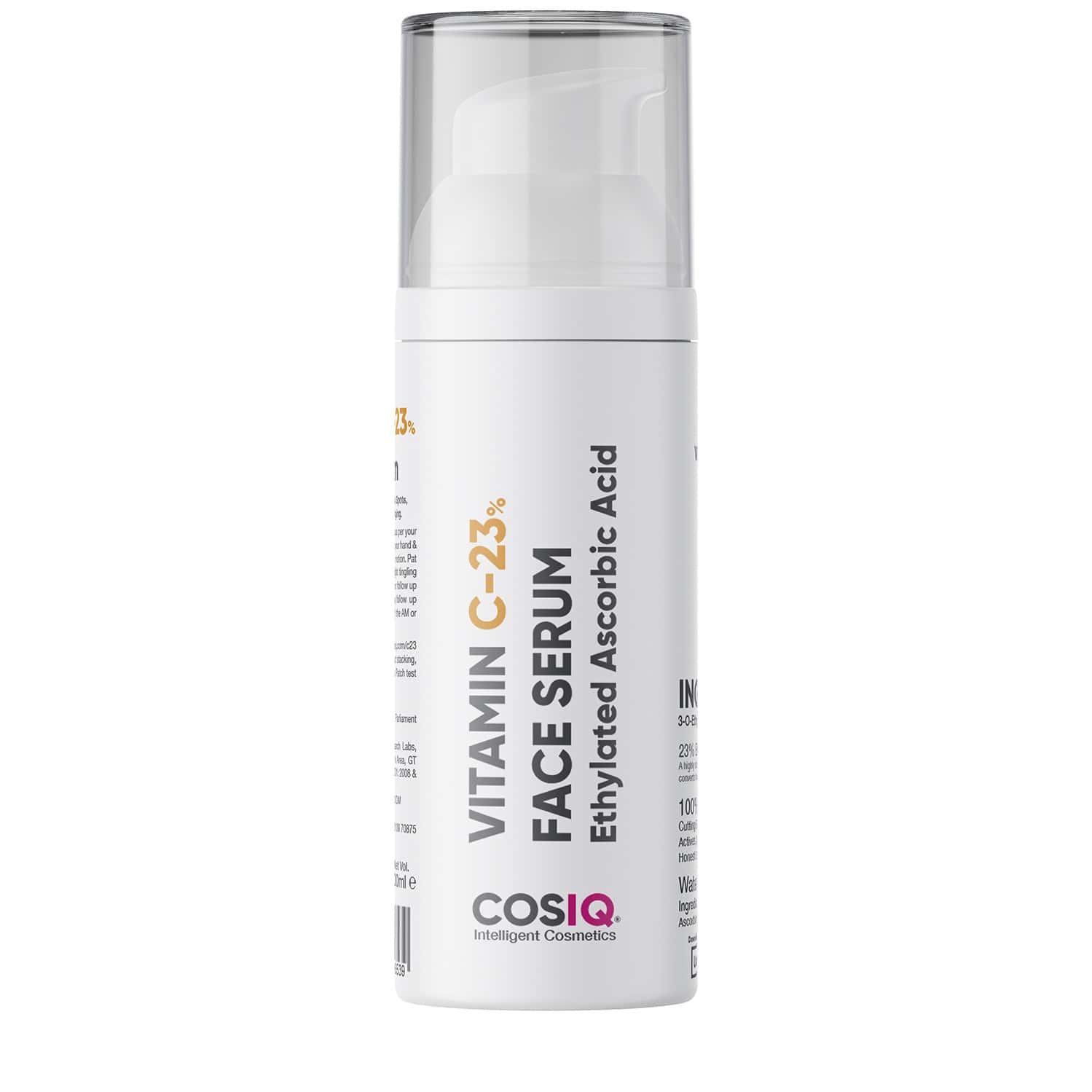 Cos-iq Vitamin C-23% Face Serum 30ml | Only 2 Ingredients | Safe Effective Skin Brightening Serum