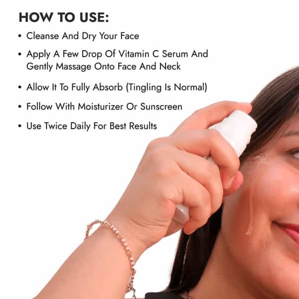 Cos-Iq Vitamin C-23% Face Serum 30Ml | Only 2 Ingredients | Safe Effective Skin Brightening Serum