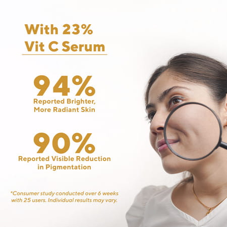 Cos-Iq Vitamin C-23% Face Serum 30Ml | Only 2 Ingredients | Safe Effective Skin Brightening Serum