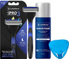Letsshave Pro 3 Razor Trial Kit For Men-Pro 3 Blade-Razor Handle+Razor Cap+Shave Foam-200 Gm