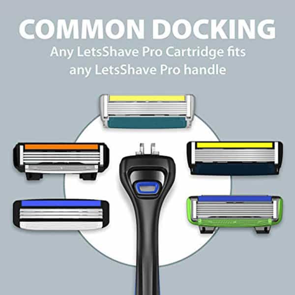 Letsshave Pro 3 Razor Trial Kit For Men-Pro 3 Blade-Razor Handle+Razor Cap+Shave Foam-200 Gm