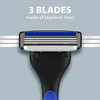 Letsshave Pro 3 Razor Trial Kit For Men-Pro 3 Blade-Razor Handle+Razor Cap+Shave Foam-200 Gm