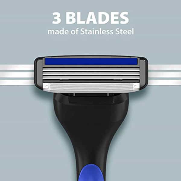 Letsshave Pro 3 Razor Trial Kit For Men-Pro 3 Blade-Razor Handle+Razor Cap+Shave Foam-200 Gm