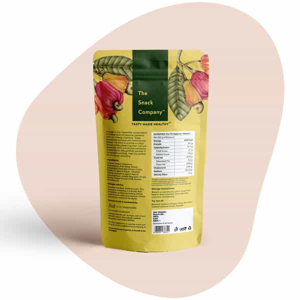 The Snack Company Roasted Cashews - Cheesy Cheddar 125G | Roasted Not Fried