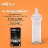 Manforce Premium Hotdots Belgian Chocolate & Overtime Orange 3In1 Condoms(Set Of 2 20 Pcs)